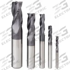 APPROVED VENDOR End Mill Set: Square, 5 Pc, Carbide, AlTiN Coated, 3 Flute, 1/8" to 1/2" Mill Dia (MPN 205-888882)