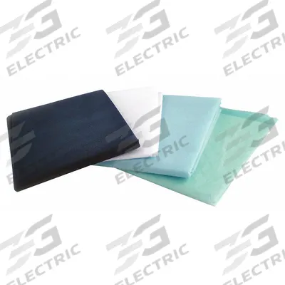 MEDSOURCE Cot Sheet Set: Full, Aqua Blue/Dark Blue/Light Blue/White, Polypropylene - Disposable Sheets
