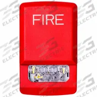 EATON Strobe Light: 24V, Surface Mount Mounting, Wall Mount, 4 17/32 in Overall Lg, ELSTR, Wire, Red. Key specifications — Manufacturer Part Number: ELSTR; Brand: EATON; Mounting Location: Wall Mount; Operating Voltage: 24V.