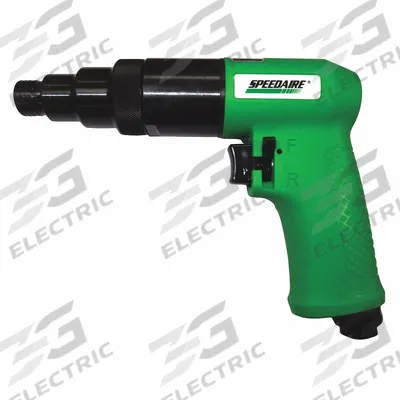 SPEEDAIRE Air Screwdriver: 1/4 in, Medium Duty, 800 RPM, Trigger, Positive - Pistol-Grip Air-Powered Screwdrivers