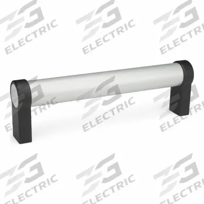 JW WINCO Pull Handle: Threaded Holes, Rear-Mount, 7.87 in Mounting Hole Center to Center - Load-Rated Straight-Leg Tubular Pull Handles