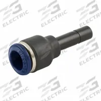 AIGNEP Swift Fit Push To Connect Fitting: 1/4 in OD x 5/16 in OD Size, Push-to-Connect x Tube Stem (MPN 85705-04-05). Key specifications — Brand: AIGNEP; Color: Black/Blue.
