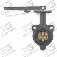 MILWAUKEE VALVE Butterfly Valve: 4 in Pipe Size, Concentric, 200 psi Max. Pressure (CWP), Wafer, FKM (MPN MW222V 4). Key specifications — Brand: MILWAUKEE VALVE; Handle Type: Lever; Disc Material: Ductile Iron.