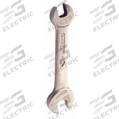 AMPCO Open End Wrench: Aluminum Bronze, Natural, 5/16 in_7/8 in Head Size, 9 in Overall Lg - SAE, Double End, Open End Nonsparking Wrenches