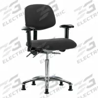 ESD Task Chair: Fabric, Arms Included, Ht Range 21 1/2 in to 29 in, 18 1/2 in Seat Wd, 17 in Seat Dp (MPN BR-ESD-FMBCH-CR-T1-A1-NF-EG-ESDBLK). Key specifications — Foot Support: No; Back Tilt Backward: 13.5°; Back Tilt Forward: 10.5°; Base Material: Aluminum; Brand: APPROVED VENDOR; Product Type: ESD Task Chair; ESD-Safe: ESD-Safe; Seat Tilt Backward: 3°.