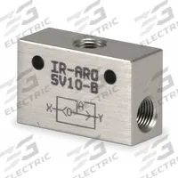 ARO Shuttle Valve: 1/4 in NPT, 10 psi to 200 psi, Aluminum (MPN SV20-C). Key specifications — attr1086980: ARO; attr1086979: Aluminum; attr1086978: SV20-C.