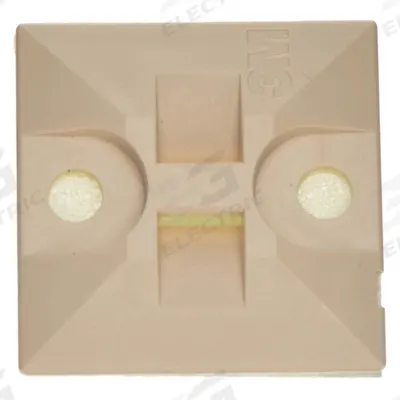 3M Cable Tie Base: 0.21 in Slot Wd, 0.06 in Slot Ht, 1 in L x 1.2 in W x 0.15 in H - Adhesive Mount Cable Tie Bases