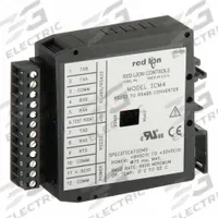 RED LION Serial Converter Module: Selectable Baud Rates, DIN Rail Mounting, 0.98 in Overall Dp (MPN ICM40030). Key specifications — Brand: RED LION; Manufacturer Part Number: ICM40030; Mounting Style: DIN Rail.