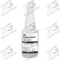 3M Instant Adhesive: PR100, Small Joint Assembly, 0.71 fl oz, Bottle, Clear, Thin Liquid. Key specifications — Series: PR100; Standards: CFIA; Primary Applications: Small Joint Assembly; Materials Bonded: Glass; Brand: 3M; Secondary Compatible Materials: Metals.