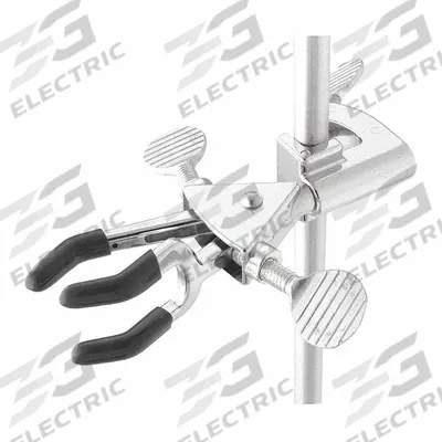 OHAUS Single Adjust Clamp: Dual Adjust Clamp, Stainless Steel, 5 3/4 in Overall Lg - Lab Clamps