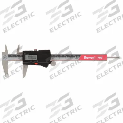 STARRETT 4-Way Digital Caliper: 0 in to 6 in /0 mm to 150 mm, Inch/Metric - Digital Calipers without SPC Output for General Use