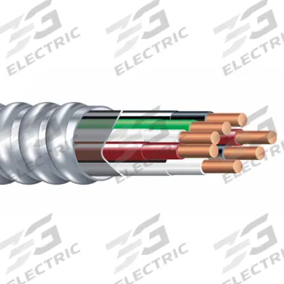 SOUTHWIRE Metal Clad Cable: 12 AWG, 6 Conductors, Copper, 1,000 ft, Aluminum, Std - Multi-Circuit Metal-Clad Cables