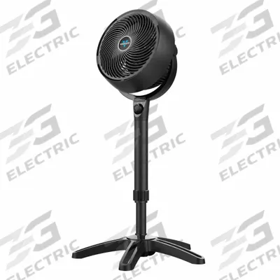 VORNADO Circulating Fan: 9 in Blade Dia, 37 3/4 in Ht, 3 Speeds, Non-Oscillating - Office Pedestal Fans