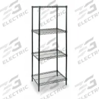 APPROVED VENDOR Wire Shelving Unit: Starter, 36 in x 24 in, 74 in Overall Ht, 4 Shelves, Dry/Wet (MPN 2KPN6). Key specifications — Recommended Environments: Wet; Color: Black; Finish: Powder Coated; Material: Steel; Brand: APPROVED VENDOR.