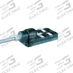 MURRELEKTRONIK Distribution Box: EXACT12, 4 Ports, 5 Pole M12 Female, 10 m Cable Lg, Gray PUR/PVC (MPN 8000-84510-3631000). Key specifications — IP Rating: IP65; Features: Plastic Housings.