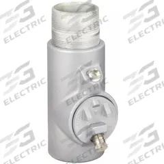 Sealing Fitting with Drain - Vertical: Iron, 2 1/2 in Trade Size, Male, 7 1/2 in Overall Lg (MPN EYD-76). Key specifications — Brand: APPLETON ELECTRIC; Connection Type: Threaded; Thread Gender: Male; Ends - Hazardous Fittings: 2-1/2 in FNPT x 2-1/2 in MNPT; Material: Iron; Hazardous Location Rating: Class III; Thread Type: NPT; Standards: CSA C22.2 No 30.