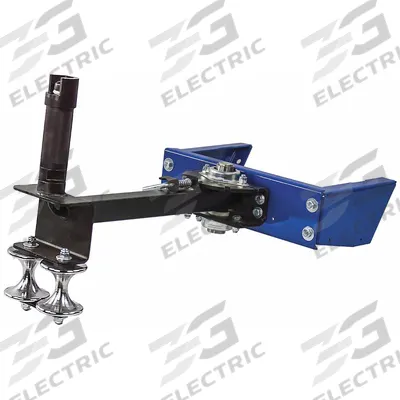 COXREELS Roller Guide: For 1175 Series Reel Series, Aluminum, Blue, Steel, For 7 1/2 in Reel Wd - Pivoting Hose Guide Assemblies with Top Return for Hose Reels