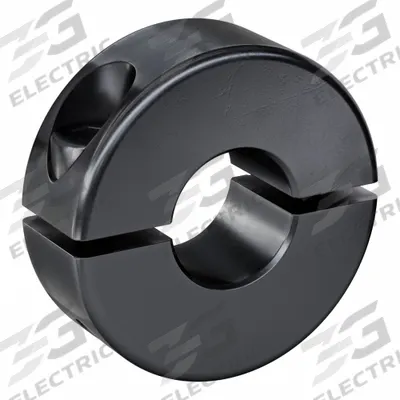RULAND MANUFACTURING Shaft Collar: 2-Piece, Metric with Inch Bore, Round, Clamp-On - Steel Shaft Collars