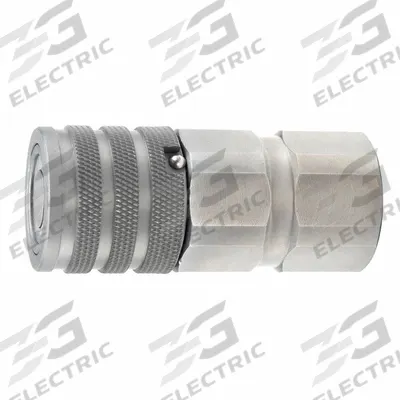 PARKER Body Assembly Coupling: 3/4 in, Steel, 28 g/min Max. Flow Rate, Push-to-Connect - FF Series Hydraulic Quick-Connect Coupling Bodies