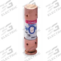 MERSEN Fuse: Class RK5, TR-RID Series, Time-Delay, 15 A, 250 V AC, 160 V DC, Indicating (MPN TR15RID). Key specifications — Series: TR-RID.