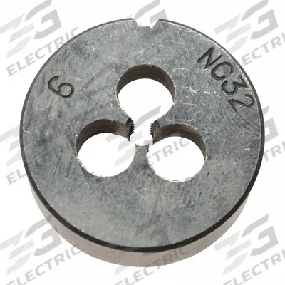 WESTWARD Alloy Steel Die, 6-32 UNC: CCT1060-105, Die - Pneumatics