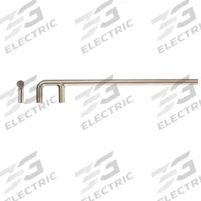AMPCO F-Type Valve Hook: 1 5/8 in Head Size, 15 3/4 in Overall Lg, Aluminum Bronze - Double F-Shaped Valve Wheel Hooks