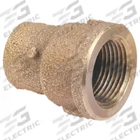 NIBCO Sweat Fitting Adapter: 1/2 in CTS x 1 in Pipe, Cup x FNPT, Bronze (MPN 703R-LF 1/2X1)