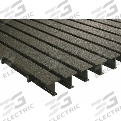 FIBERGRATE Fiberglass Pultruded Grating: Structural Grating, 4 ft x 36 in Nominal Size (WxL) - Flame-Resistant Structural Grating