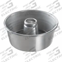 CHICAGO METALLIC Cake Pan: Aluminized Steel, Glazed, Solid, 9 1/2 in Overall Dia, 4 in Overall Dp (MPN 46555). Key specifications — Bead Closure: Closed Bead; Coating: Glazed; Pan Style: Round Cake Pan; Perforation: Solid; Brand: CHICAGO METALLIC; Color: Silver; Material: Aluminized Steel; NSF Certified: No.