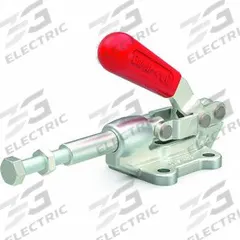 DE-STA-CO Straight Line Clamp: Flange Base Mounting, Std Horizontal Handle, 1.28 in Arm Lg, 5/16-18 (MPN 603-SS). Key specifications — Plunger Thread: 5/16-18; Brand: DE-STA-CO.