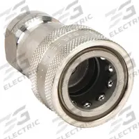 PARKER Hydraulic Quick Connect Hose Coupling: 3/8 in Coupling Size, 303 Stainless Steel, Female NPTF (MPN SH3-62). Key specifications — Thread Size: 3/8"-18; Brand: PARKER; Seal Material: Nitrile.
