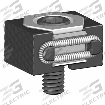 MITEE-BITE PRODUCTS INC Single Wedge Clamp: Stainless Steel, Serrated Face - OK-Vise Clamps