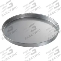 CHICAGO METALLIC Round Cake Pan: Round Cake Pan Pan, Aluminized Steel, Glazed, 14 in Overall Dia (MPN 41405). Key specifications — Bead Closure: Closed Bead; Coating: Glazed; Pan Style: Round Cake Pan; Perforation: Solid; Brand: CHICAGO METALLIC; Color: Silver; Material: Aluminized Steel; NSF Certified: No.