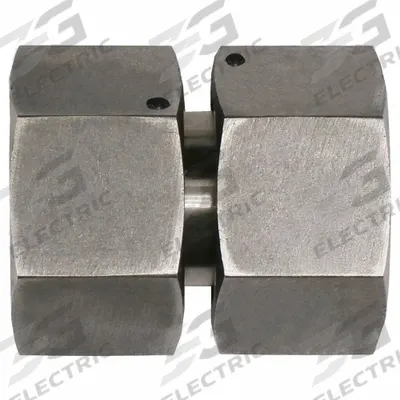BRENNAN INDUSTRIES Compression Fitting Adapter: 10 mm OD x 10 mm OD size, Metric x Metric - Flareless Bite-Type Stainless Steel Compression Fittings