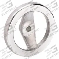 KIPP Hand Wheel: Spoked, Aluminum, 1/2 in Bore, 100 mm Dia, Zinc-Plated (MPN K0162.0100XCP). Key specifications — Brand: KIPP.