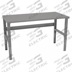 TENNSCO Workbench: Adj Ht, Steel, 72 in x 36 in, 1,800 lb Overall Load Capacity, Gray (MPN WBAT-1-3672S). Key specifications — Brand: TENNSCO.
