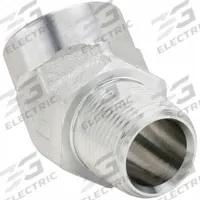 PARKER Metal Pipe Elbow: 45° Elbow, Steel, 1/8 in x 1/8 in, Male NPT Threaded x Female NPT Threaded (MPN 1/8 CD45-S). Key specifications — Brand: PARKER; Maximum Operating Pressure: 5,000 psi; (DO NOT SEND) Manufacturer Location: Globally Sourced; Fitting Pipe Size: 1/8 in x 1/8 in.