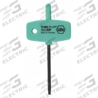 WIHA Torx Key: 1 Tips, Torx Plus, Std End, IP8 Tip Size, Short, Alloy Steel, Black Oxide, 10 PK (MPN 36545). Key specifications — attr1205415: WIHA; attr1205419: Black Oxide.