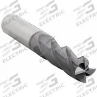 CLEVELAND Corner Radius End Mill: Carbide, TiAlN Coated, 4 Flute, 3/8" Mill Dia, 1" LOC, 0.04" Rad (MPN C81871)