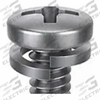 SEMS Screw: Split Lock, #8-32 Thread Size, 5/8 in Lg, Stainless Steel, Passivated, Pan, 25 PK (MPN 1-PPL-8C-62). Key specifications — Drive Size: #2.