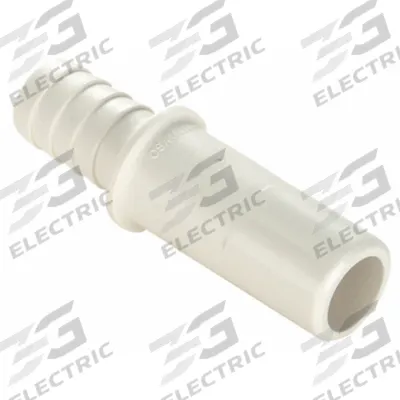WATTS Push-Fit Fitting: Straight, 1/2 in OD x 1/2 in OD Size, Push-to-Connect x Barbed - Polysulfone Push-to-Connect Tube Fittings