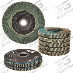 ARC ABRASIVES Flap Disc: Type 27, 4-1/2" x 7/8", Zirconia Alumina, 36 Grit, Fiberglass Bk (MPN 10823FF). Key specifications — Connector Size: 7/8 in; Series: Predator FF; Brand: ARC ABRASIVES.