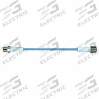Cordset: M12 Male Straight X M12 Female Straight, 8 Pins, Blue, TPE-S, 3 m Cable Lg (MPN 7024-48001-3120300). Key specifications — Cable Jacket Color: Blue; End 1 Gender: Male; End 1 Mounting Orientation: Straight; End 2 Gender: Female; End 2 Mounting Orientation: Straight; End 2 Connection Type: M12; IP Rating: IP66K; Brand: MURRELEKTRONIK.