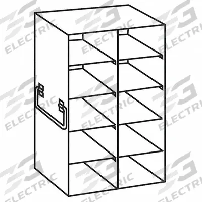 COLE-PARMER Upright Freezer Rack: 14 3/8 in Overall Lg, 8 3/8 in Overall Wd, Stainless Steel - Cold Storage Racks