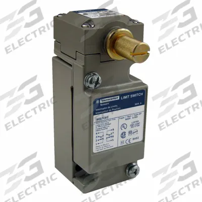 TELEMECANIQUE SENSORS Plug-In Limit Switch: Metallic, Plug-In, 9007C, No Actuator Included - Rotary-Motion Limit Switches without Levers