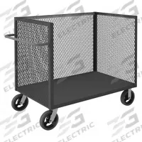 APPROVED VENDOR Box Truck: 2,400 lb, Flush Lip, 55 in L x 31 in W x 46 in H Overall Dim., 1 Shelves (MPN 3ST-EX304845-8MR-95). Key specifications — Shelf Adjustability: Fixed; Brand: APPROVED VENDOR; Color: Gray; Caster/Wheel Configuration: (2) Rigid.