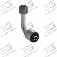 PARKER Hydraulic Crimp Fitting: Steel x Steel, 90° Long Elbow, -8 For Hose Dash Size, JIC x Crimp (MPN 14143-8-8). Key specifications — Fitting Gender: Female x Genderless; Fitting Connection Type: JIC x Crimp; Thread Size: 3/4"-16; For Hose Dash Size: -8; Brand: PARKER.