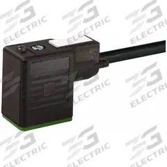 MURRELEKTRONIK Cordset: MSUD BI Female Right Angle x Bare Wire, 5 m Cable Lg, PVC, Black, 3 Pins (MPN 7000-11081-6160500). Key specifications — Wire Size: 18 AWG; Brand: MURRELEKTRONIK; Cable Jacket Color: Black; IP Rating: IP67.