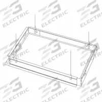 DAYBRITE 1x4 NEMA "F" Mounting Kit: 1 in Wd, 4 in Lg (MPN FMA14). Key specifications — Product Type: Frame Kit; Brand: DAYBRITE; For Use With: NEMA "F" Installations.