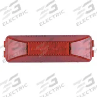 MAXXIMA Clearance Marker Light: Clearance Light, LED, Rectangular, Surface Mount, Red, Base, IP67 (MPN M20350R). Key specifications — Lens Color: Red; Brand: MAXXIMA; Electrical Connection: PL-2 Connector; Lighting Technology: LED; Mount Type: Base; SAE Lens Code: P2.